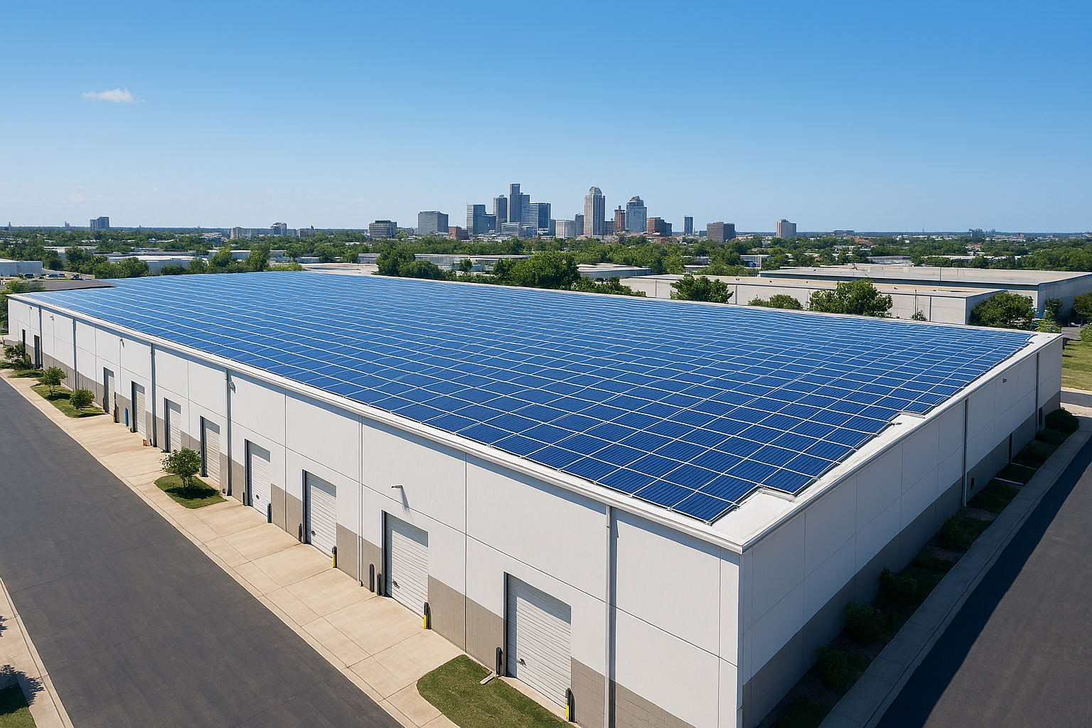 warehouse with solar